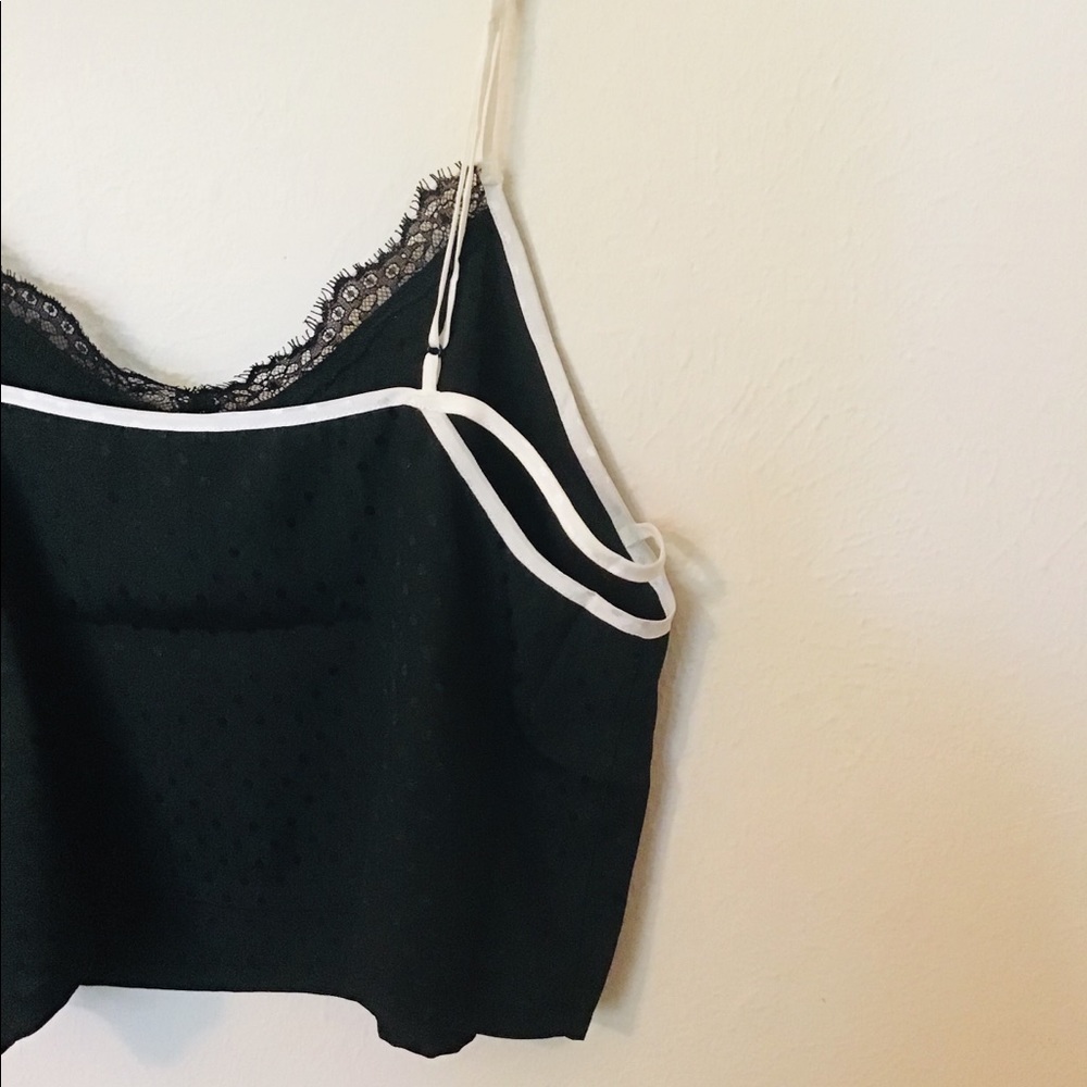 SOLD NWT Strappy Satin Mini Crop Tank